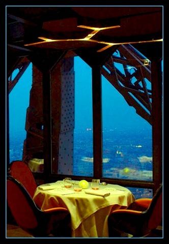 Jules Verne Restaurant Eiffel Tower Paris, FRANCE
