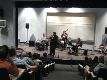 (L-R) John Lewis, Dmitri Matheny, Jack Radavich, Armand Boatman. Jazz in the Hills, Fountain Hills AZ — April 12, 2013
