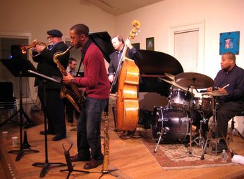Dmitri Matheny, Marcus Elliot, Corey Kendrick, Tom Knific, Sean Dobbins @ Kerrytown Concert House Ann Arbor MI 4/17/14 photo by Sassy
