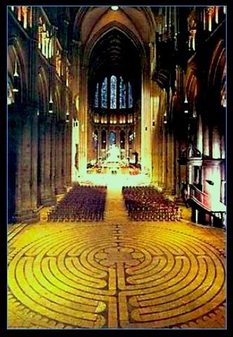 Labyrinth at Chartres Cathedral Chartres, FRANCE
