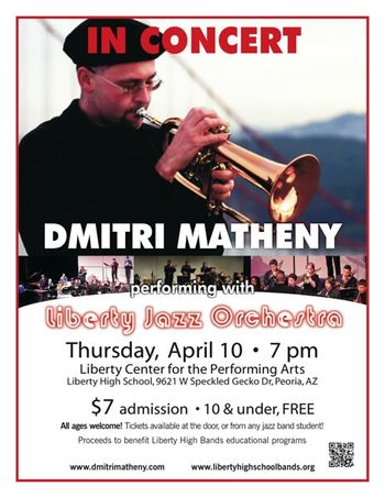 Dmitri Matheny with the Liberty Jazz Orchestra Peoria AZ April 10, 2014
