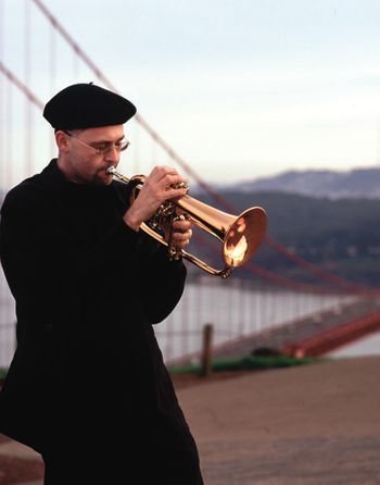 Dmitri Matheny at the Golden Gate Bridge by Tom Kwas.
