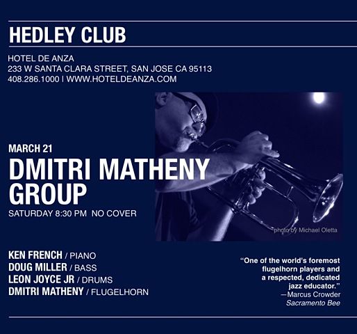 Ken French, Doug Miller, Leon Joyce Jr, Dmitri Matheny at Hedley Club San Jose CA 3/21/15
