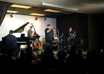 Nick Manson, T-Bone Sistrunk, Dmitri Matheny, Dom Moio, Andrew Gross - Sacred Grounds Jazz Coffeehouse, Scottsdale AZ - August 15, 2013
