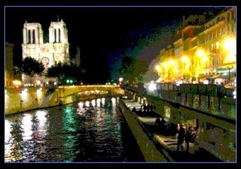 Notre Dame and Seine Paris, FRANCE

