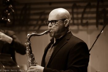 Dave Ellis with Dmitri Matheny Group @ California Jazz Conservatory (the Jazzschool) Berkeley CA 3/1/14 by James Knox Photography
