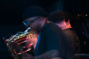 CHARLES MCNEAL & DMITRI MATHENY w/Dmitri Matheny Group @ Kuumbwa Jazz Center - Santa Cruz CA 7/25/13 Photo by Jim Bourne
