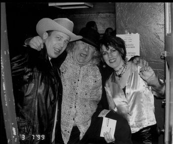 Richard "Hombre" Price, Wavy Gravy & Lucinda Williams
