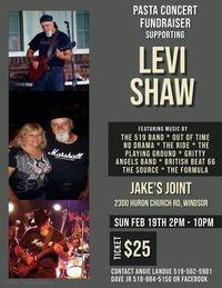 LEVI SHAW Pasta Concert Fundraiser