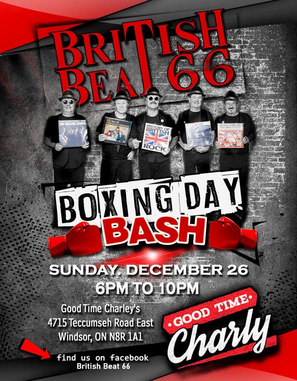 British Beat 66 Boxing Day Bash Good Time Charly s Dec 26