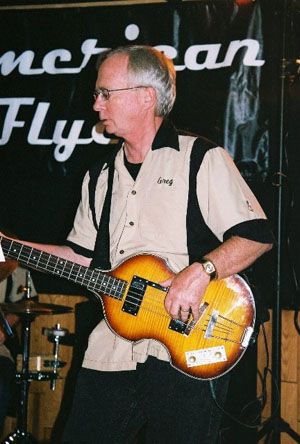 Greg Goffinet - Bass Guitar and Vocals - Greg has been playing bass since his Junior High School days in Ohio when he gave up playing the saxophone. Within weeks of picking up a bass, he was in his first band. While going to college, Greg played with several bands and toured the upper Midwest. Greg is a lefty and learned to play the bass "backwards" -- but don't tell him he's playing backwards as it will only confuse him and he will turn around. Greg's melodic bass creates the the rhythmic drive for the band's popular country, blues and rock tunes.
