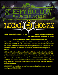 Friday the 13th with Local Honey at Sleepy Hollow Haunted Attractions   *TICKETED EVENT