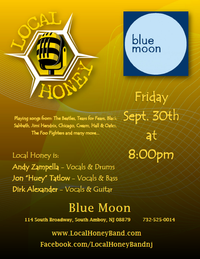 Local Honey's debut at The Blue Moon...