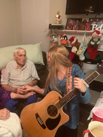 I was able to play for my hero, my Granddaddy, shortly before he passed away

