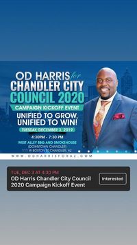 New Groove Plays For OD Harris Kick Off Campagin For Chandler City Council 2020