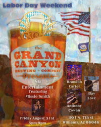 Labor Day Weekend Back By Popular Demand NG Feat Missy On Vocals Live @ The Grand Canyon Brewery