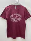 Water Skull T-Shirt - Maroon (S & 3XL)