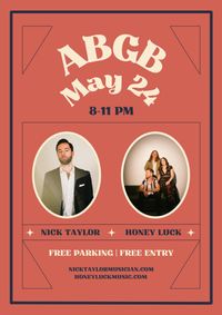 Nick Taylor & Honey Luck at The ABGB