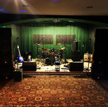 July 24 stage setup for The Spaceman Trilogy live album recording
