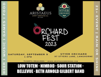 Cancelled d/t forecasted severe thunderstorms: Orchard Music fest @Styers Orchards