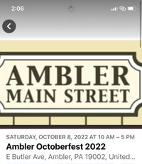 12:45pm set on Ambler's Octoberfest Stage