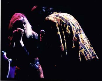 Singing with FISH at Hammersmith Odeon in 1992
