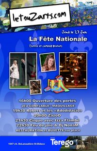 La Fête Nationale au TouZarts!