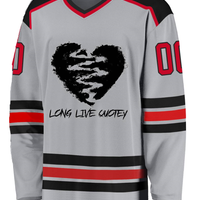 LLQ RED, WHITE & BLACK HOCKEY JERSEY