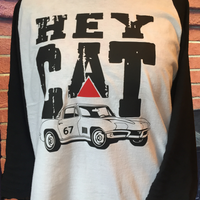 Hey Cat 3/4 Ball Tee