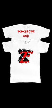 TOMORROWZ END WHITE LOGO T-SHIRT 