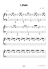 Lines Piano Sheet Music