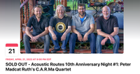 SOLD OUT!  C.A.R.Ma. Quartet - Acoustic Routes Concerts