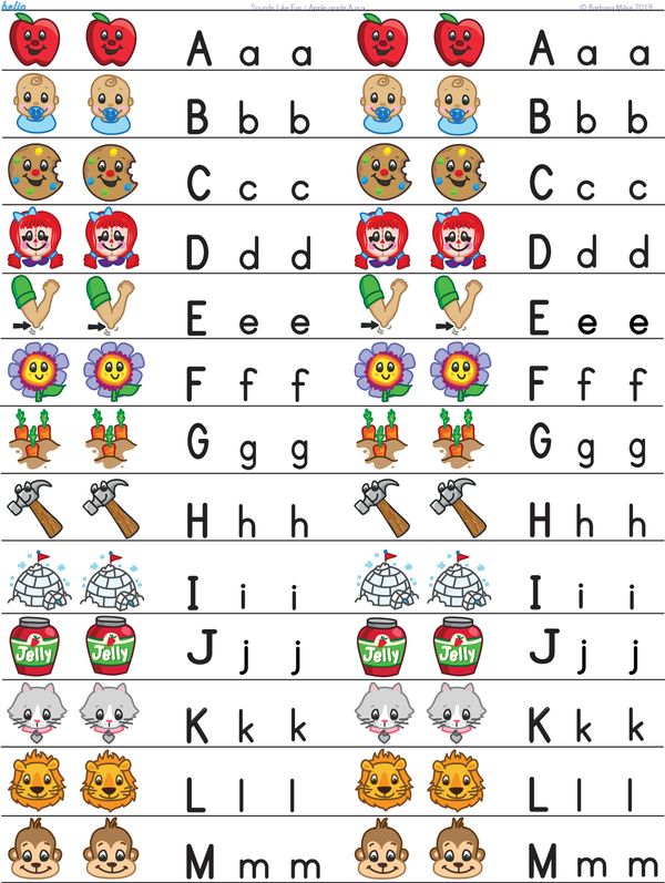 Sounds Like Fun Alphabet Card Barbara Milne