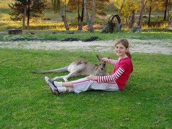 Georgia & Katie the roo
