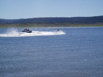 Copeton Dam 20 mins away - Not our boat - Just our skier - Dylan
