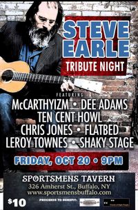 McCarthyizm Steve Earle Tribute night at The Sportsmen's Tavern