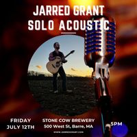 Jarred Grant: solo acoustic at Stone Cow Brewery