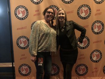 Catching up with with an old friend Jan Bell, founder of Brooklyn Americana Music Festival, at the awards in NYC
