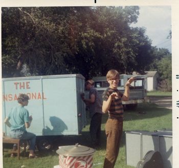 Painting the Trailer 1967

