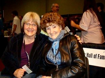 Privileged to be hanging out with Hazel Dickens at Folk Alliance the year they honored her.

