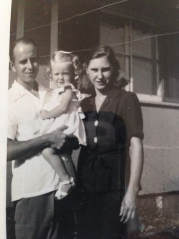 Herb, Louise & little Louise (me) NC State post WWII
