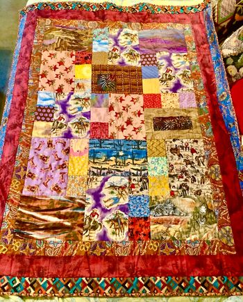 Cowgirl Lap Quilt 67x54
