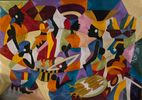 "African Market" African Thread Art