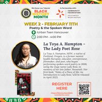 The Poet Lady Rose at iUrban Teen Black History Month