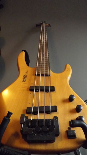 This Hohner B Bass has played all over the world, from the Grand Theatre in Swansea to the Sydney Opera House... in Sydney
