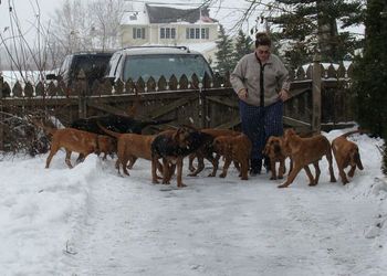 The troops escorting Auntie Renee
