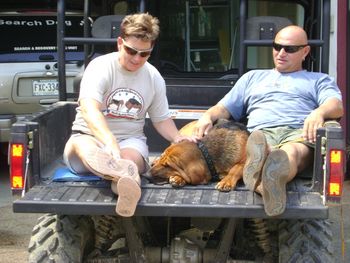 Connie, Bones and Jeff...settling right in
