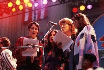 Joan Baez Maria Jennifer Warnes Mim Farina Bread & Roses Festival Berkeley CA
