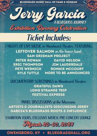 Jerry Garcia: A Bluegrass Journey Exhibition Opening Celebration