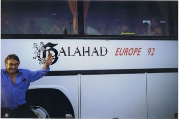 The legendary Galahad tour bus, the very same that got stuck half way up an Italian mountain and had to reverse down again!!
